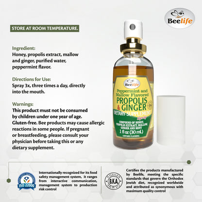 Combo 3x - BeeLife Honey & Ginger Propolis Spray 30ml
