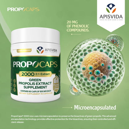 Green Propolis Extract Supplement – 60 Capsules