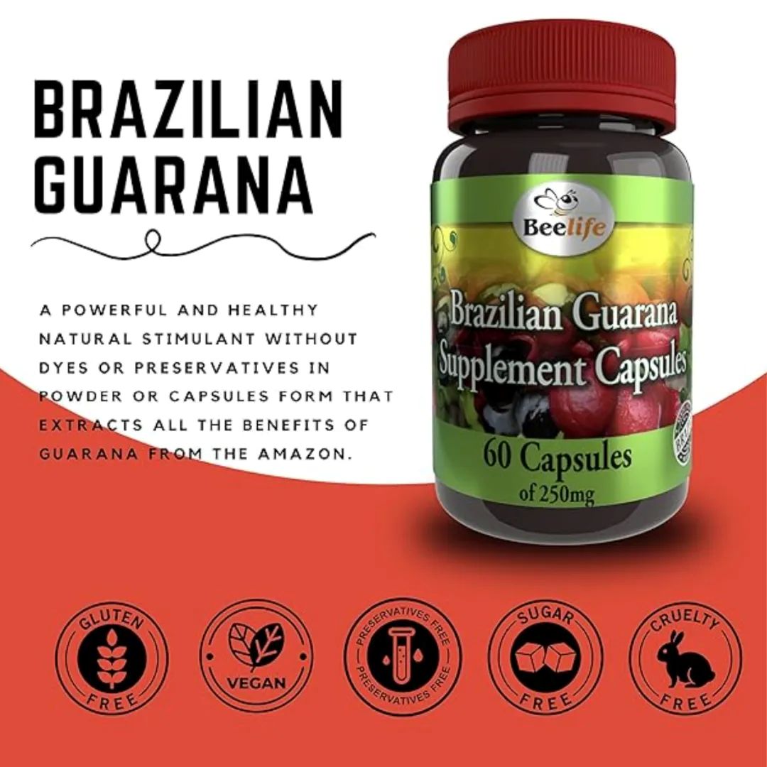 Brazilian Guarana Supplement Capsules, 60 capsules