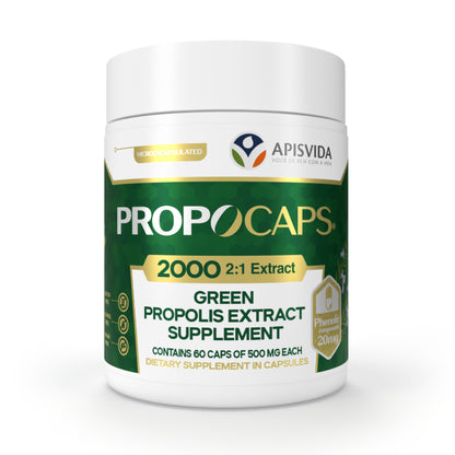 Green Propolis Extract Supplement – 60 Capsules